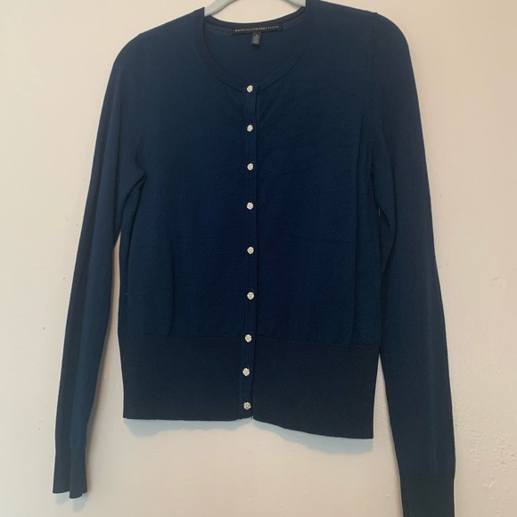 White House Black Market Sweaters - Long sleeve buttoned cardigan